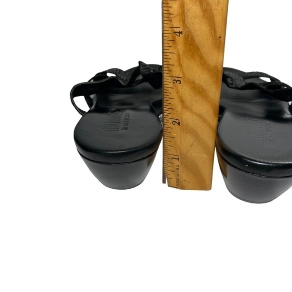 Munro American Sandals Slip on Slides Block Kitten Heel Shoes - Picture 7 of 12